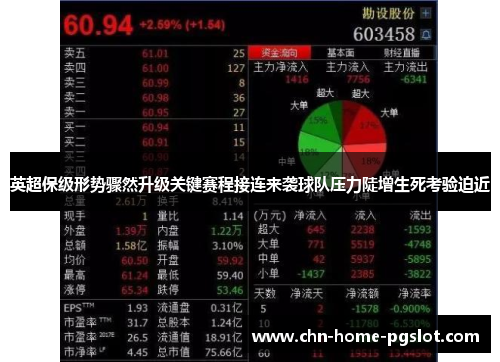 英超保级形势骤然升级关键赛程接连来袭球队压力陡增生死考验迫近 英超保级形势骤然升级关键赛程接连来袭球队压力陡增生死考验迫近